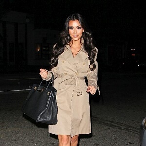 Fashion stars in trench coats